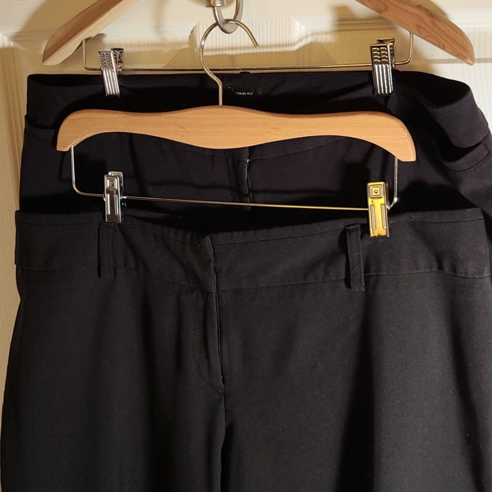 TWO pairs of black pants